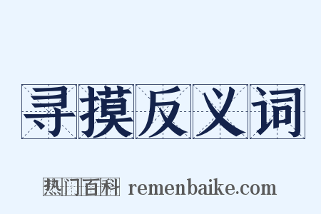 寻摸反义词是什么意思的图片